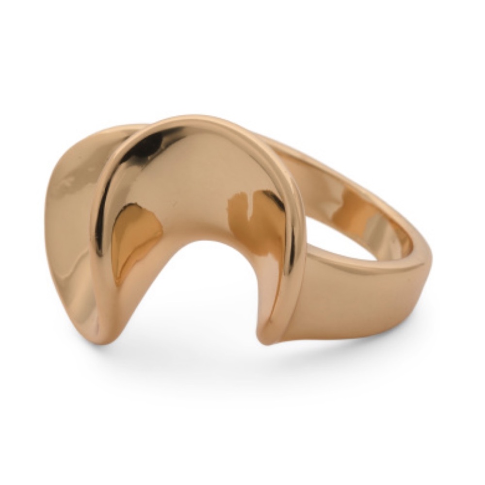 8 Other Reasons Chunky Gold Plated Statement Ring New in Box